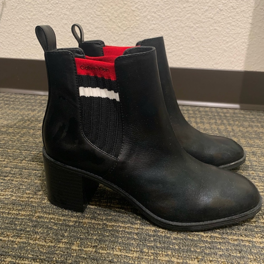 Women’s Black Calvin Klein Booties Size 10